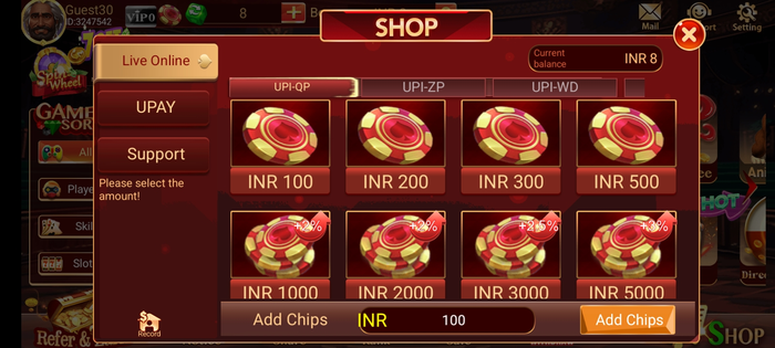 Rummy Home deposite